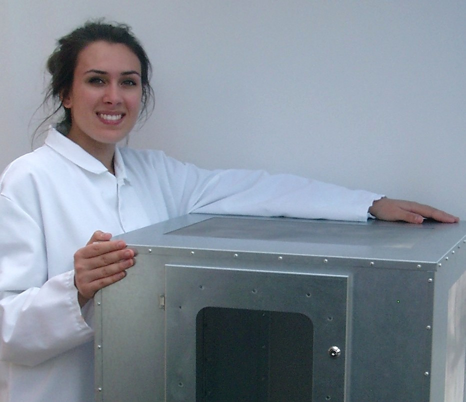 Laboratory Insect Cage with person